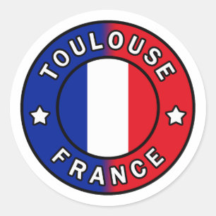 Toulouse Frankreich Runder Aufkleber