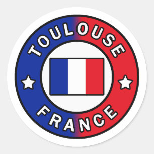Toulouse Frankreich Runder Aufkleber