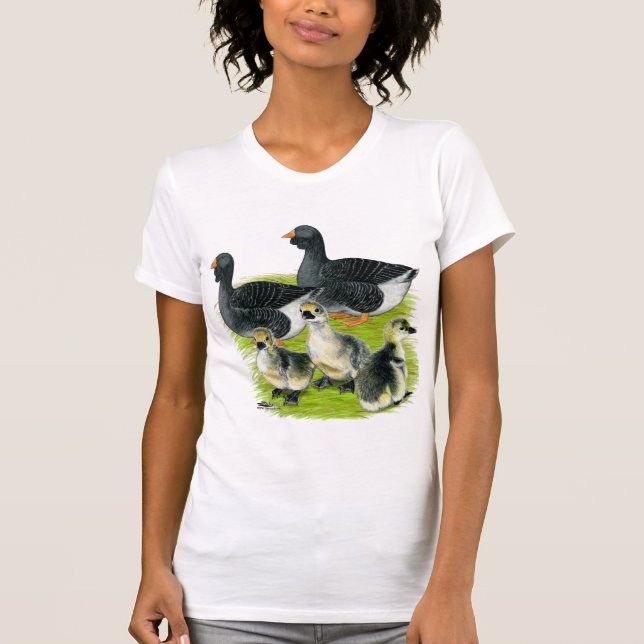 Toulouse Goose Family T-Shirt (Vorderseite)