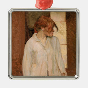 Toulouse-Lautrec - A Montrouge, Rosa La Rouge Ornament Aus Metall