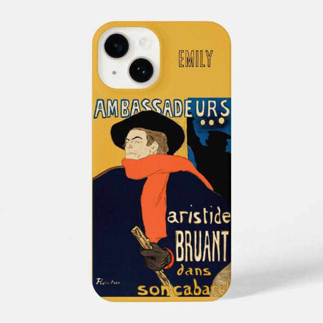 Toulouse-Lautrec | Aristide Bruant | individuell a iPhone Hülle (Rückseite)