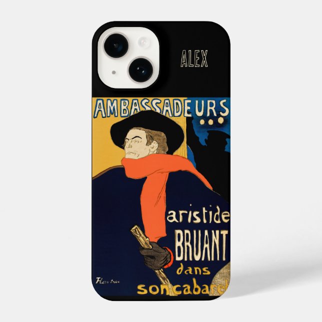 Toulouse-Lautrec | Aristide Bruant | individuell a iPhone Hülle (Rückseite)