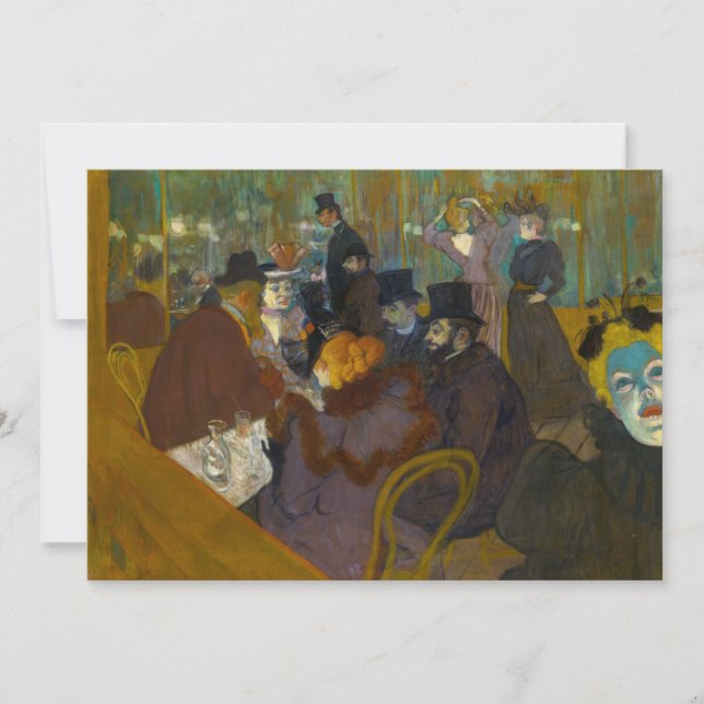Toulouse-Lautrec - Auf der Strecke Einladung (Vorderseite)