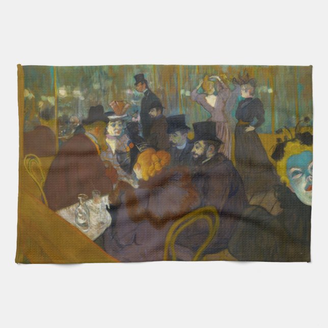 Toulouse-Lautrec - Auf der Strecke Geschirrtuch (Horizontal)