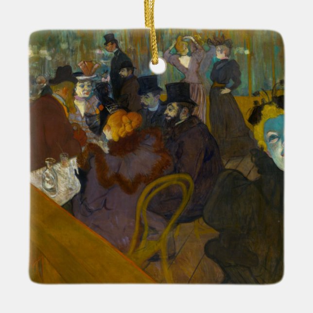 Toulouse-Lautrec - Auf der Strecke Keramikornament (Vorderseite)