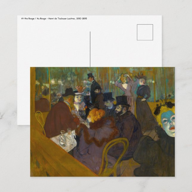 Toulouse-Lautrec - Auf der Strecke Postkarte (Vorne/Hinten)