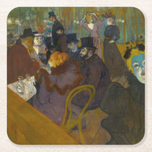 Toulouse-Lautrec - Auf der Strecke Rechteckiger Pappuntersetzer