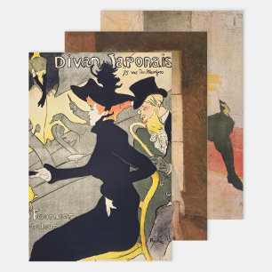 Toulouse-Lautrec - Auswahl der Meisterwerke Geschenkpapier Set