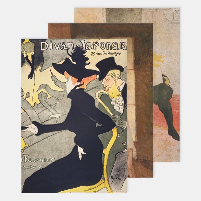 Toulouse-Lautrec - Auswahl der Meisterwerke Geschenkpapier Set (Von Creator hochgeladen)