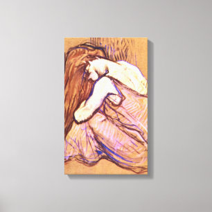 Toulouse-Lautrec - Combing Hair Leinwanddruck