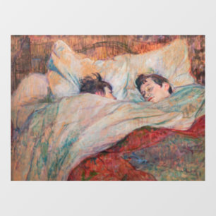 Toulouse-Lautrec - Das Bett Fensteraufkleber