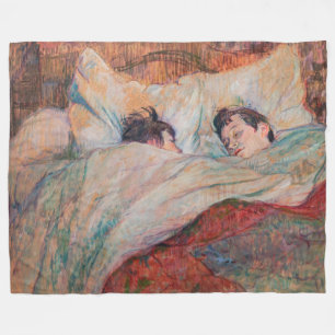 Toulouse-Lautrec - Das Bett Fleecedecke