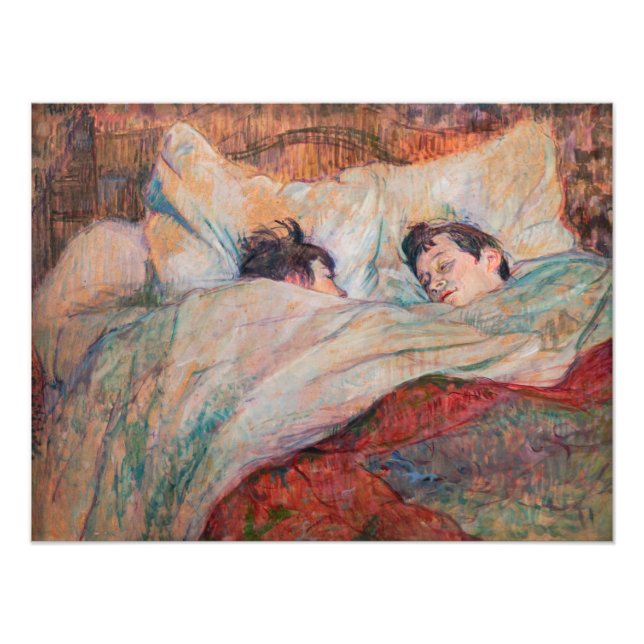 Toulouse-Lautrec - Das Bett Fotodruck (Vorne)