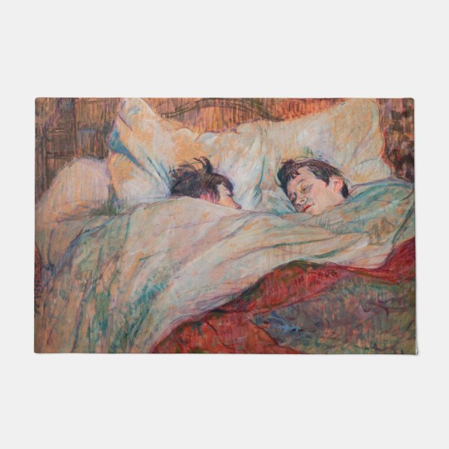 Toulouse-Lautrec - Das Bett Fußmatte (Vorderseite)