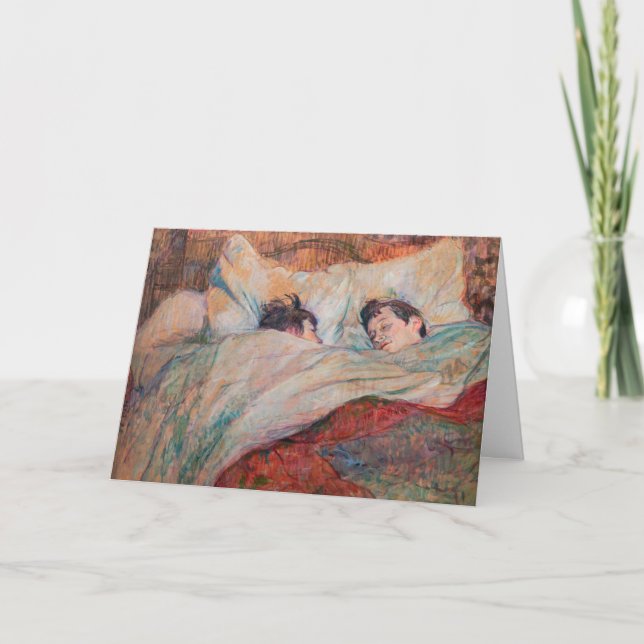 Toulouse-Lautrec - Das Bett Karte (Vorderseite)