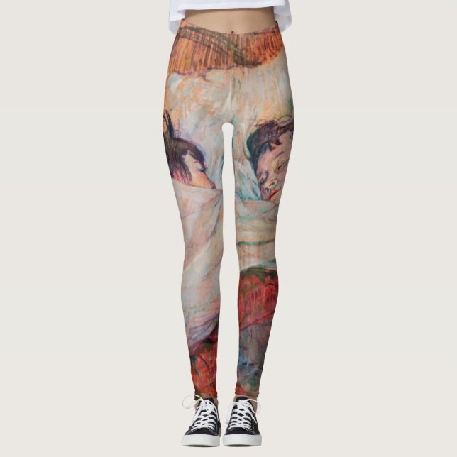 Toulouse-Lautrec - Das Bett Leggings (Vorderseite)