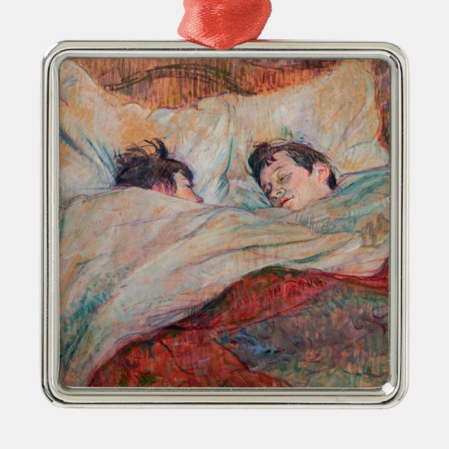 Toulouse-Lautrec - Das Bett Ornament Aus Metall (Vorne)
