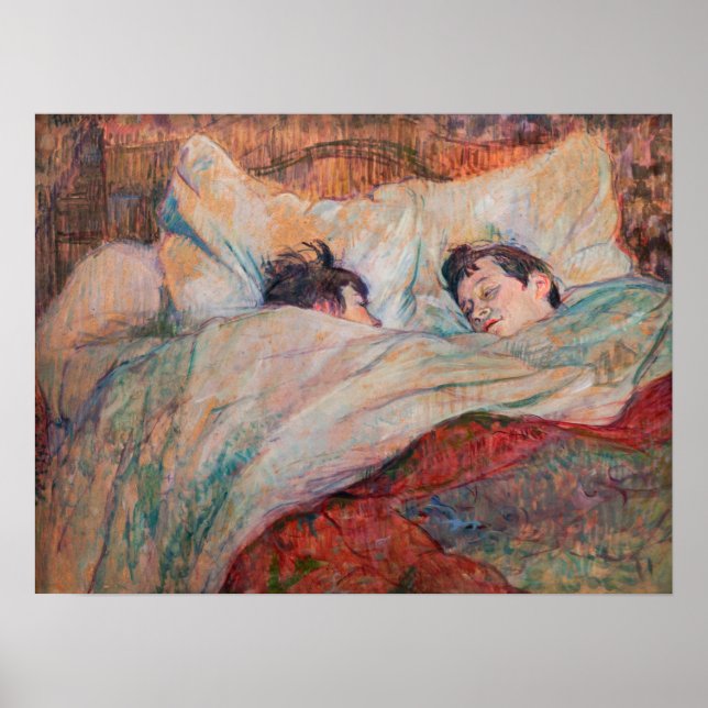 Toulouse-Lautrec - Das Bett Poster (Vorne)