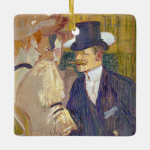 Toulouse-Lautrec - Der Engländer im Rouge Keramikornament