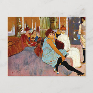 Toulouse-Lautrec - Der Salon in der Rue des Moulin Postkarte