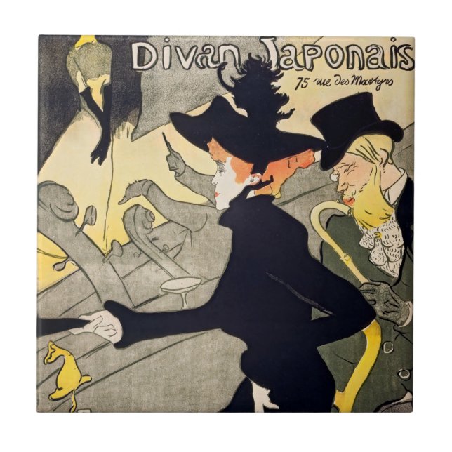 Toulouse-Lautrec - Divan Japonais Fliese (Vorderseite)