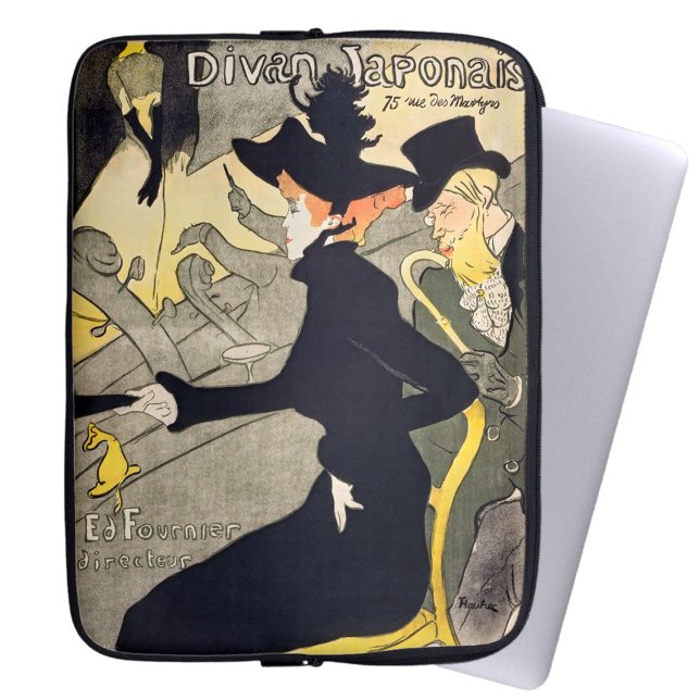 Toulouse-Lautrec - Divan Japonais Laptopschutzhülle (Von Creator hochgeladen)