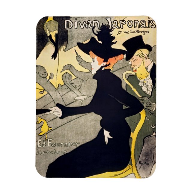 Toulouse-Lautrec - Divan Japonais Magnet (Vertikal)
