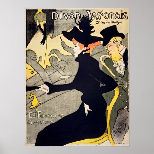 Toulouse-Lautrec - Divan Japonais Poster (Vorne)