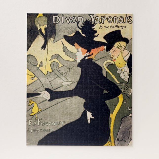 Toulouse-Lautrec - Divan Japonais Puzzle (Vertikal)