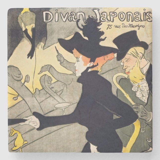 Toulouse-Lautrec - Divan Japonais Steinuntersetzer (Vorderseite)