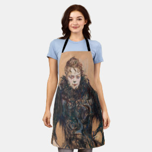 Toulouse-Lautrec - Frau mit schwarzem Boa Schürze