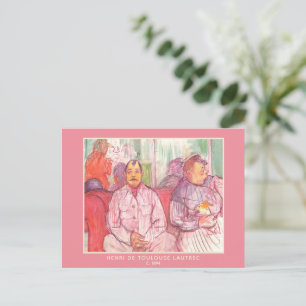 Toulouse-Lautrec, Frau, Sir, und der Hund Postkarte