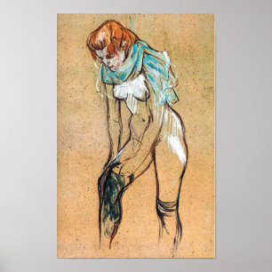 Toulouse-Lautrec - Frauen ziehen ihre Strümpfe hoc Poster