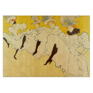 Toulouse Lautrec Gelbes Tanzmädchen Plakat Schneidebrett