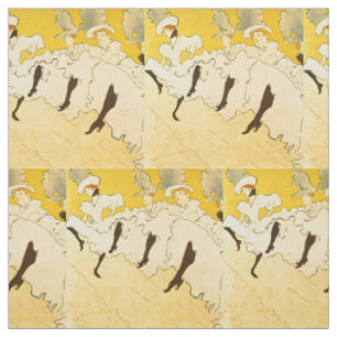 Toulouse Lautrec Gelbes Tanzmädchen Plakat Stoff