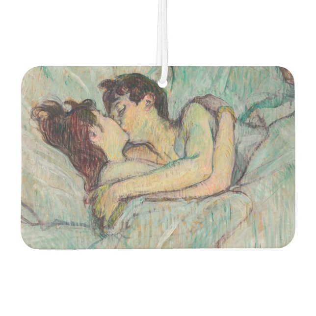 Toulouse-Lautrec - Im Bett, der Kuss Autolufterfrischer (Vorderseite)