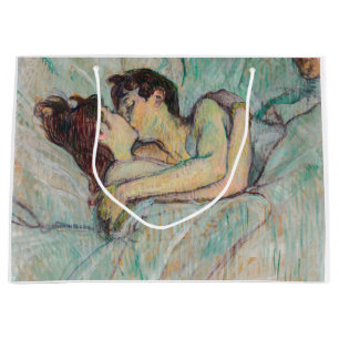 Toulouse-Lautrec - Im Bett, der Kuss Große Geschenktüte