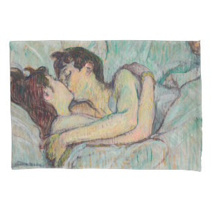 Toulouse-Lautrec - Im Bett, der Kuss Kissenbezug