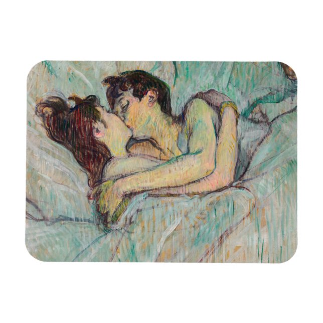 Toulouse-Lautrec - Im Bett, der Kuss Magnet (Horizontal)