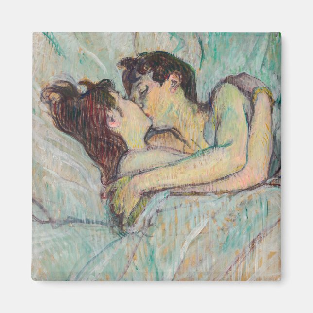 Toulouse-Lautrec - Im Bett, der Kuss Magnet (Vorne)