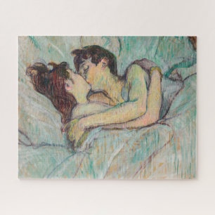 Toulouse-Lautrec - Im Bett, der Kuss Puzzle