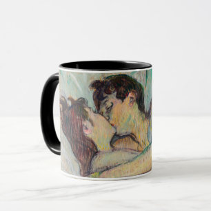 Toulouse-Lautrec - Im Bett, der Kuss Tasse