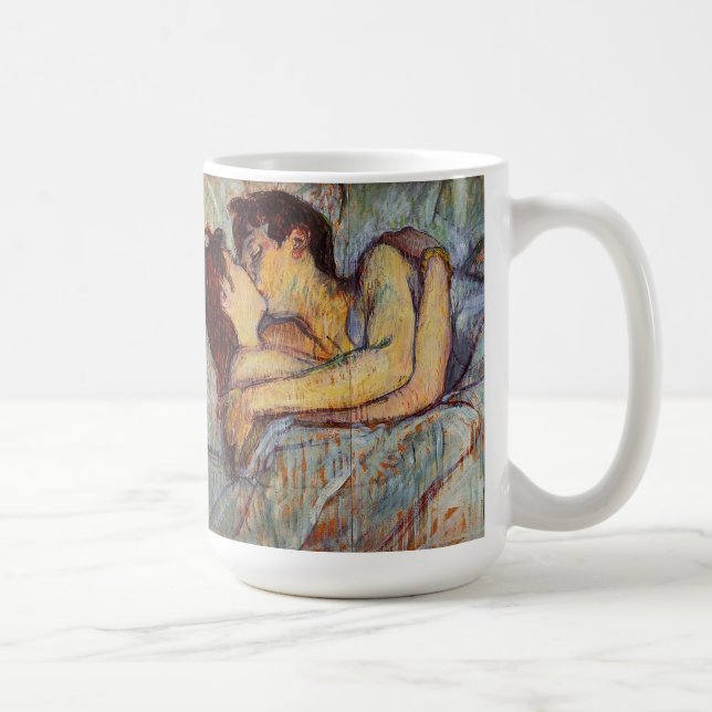 Toulouse-Lautrec im Bett die Kuss-Tasse Kaffeetasse (Rechts)