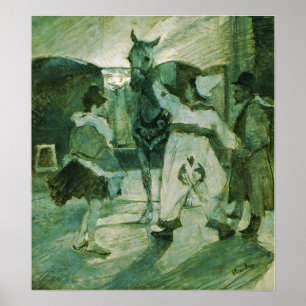 Toulouse-Lautrec - im Flügel am Zirkus Poster