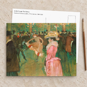 Toulouse-Lautrec - Im Moulin Rouge, Der Tanz Postkarte