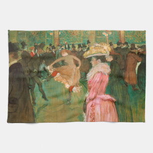 Toulouse-Lautrec - Im Rouge, Der Tanz Geschirrtuch