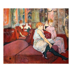 Toulouse-Lautrec - Im Salon, rue des Moulins Fotodruck