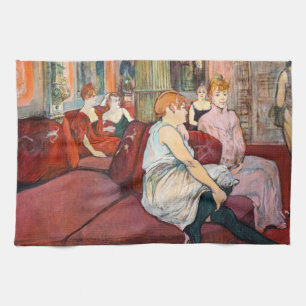 Toulouse-Lautrec - Im Salon, rue des Moulins Geschirrtuch