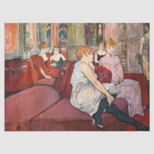 Toulouse-Lautrec - Im Salon, rue des Moulins Seidenpapier