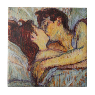 Toulouse-Lautrec In Bed The Kiss Fliese
